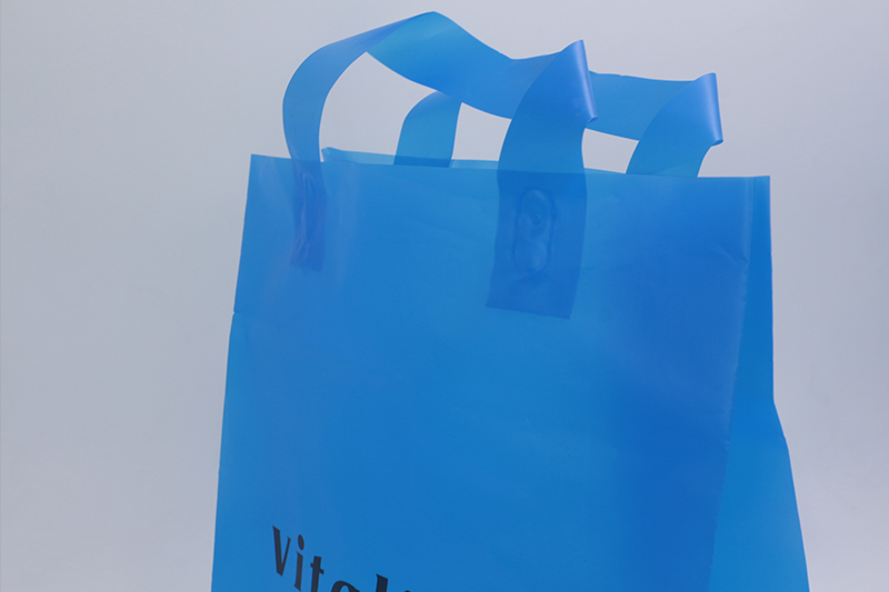 藍色手提PO禮品塑料袋