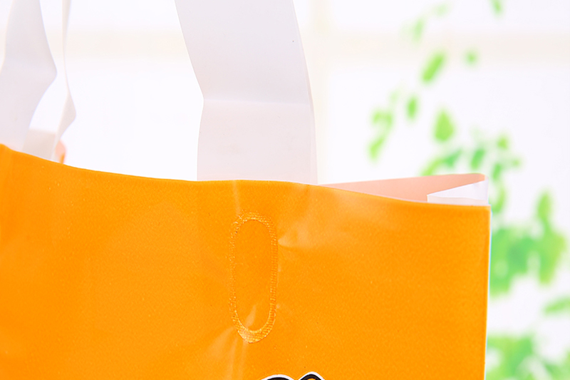 橙色購物手提PO塑料袋